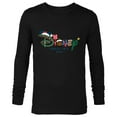 thumbnail image 1 of Disney Festive Fill Logo Christmas Holiday Family Trip 2024 - Long Sleeve T-Shirt for Men - Customized-Black, 1 of 5