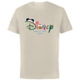 thumbnail image 1 of Disney Festive Fill Logo Christmas Holiday Family Trip 2024 - Short Sleeve Cotton T-Shirt for Adults - Customized-Natural, 1 of 5