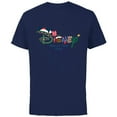 thumbnail image 1 of Disney Festive Fill Logo Christmas Holiday Family Trip 2024 - Short Sleeve Cotton T-Shirt for Adults - Customized-Navy, 1 of 5