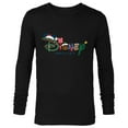 thumbnail image 1 of Disney Festive Fill Logo Christmas Holiday Family Trip - Long Sleeve T-Shirt for Men - Customized-Black, 1 of 5