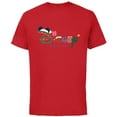 thumbnail image 1 of Disney Festive Fill Logo Christmas Holiday Family Trip - Short Sleeve Cotton T-Shirt for Adults - Customized-Red, 1 of 5