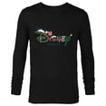 thumbnail image 1 of Disney Festive Fill Logo Holiday Trip Christmas Vacation - Long Sleeve T-Shirt for Men - Customized-Black, 1 of 5