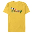 thumbnail image 1 of Disney Festive Fill Logo Holiday Trip Christmas Vacation - Short Sleeve Blended T-Shirt for Adults - Customized-Yellow, 1 of 5