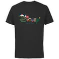 thumbnail image 1 of Disney Festive Fill Logo Holiday Trip Christmas Vacation - Short Sleeve Cotton T-Shirt for Adults - Customized-Black, 1 of 5