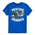 thumbnail image 1 of Disney - Mickey, Donald, & Goofy Festive Friends Christmas - Toddler & Youth Short Sleeve Graphic T-Shirt, 1 of 4