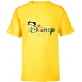 thumbnail image 1 of Disney Festive Logo Holiday Trip Christmas Vacation 2024 - Short Sleeve T-Shirt for Kids - Customized-Yellow, 1 of 5
