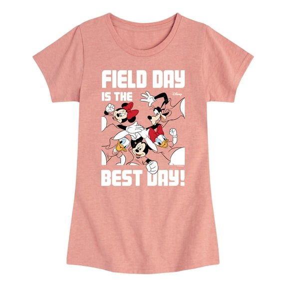 Disney - Field Day Best Day - Toddler And Youth Girls Short Sleeve Graphic T-Shirt