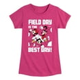 thumbnail image 1 of Disney - Field Day Best Day - Toddler And Youth Girls Short Sleeve Graphic T-Shirt, 1 of 5