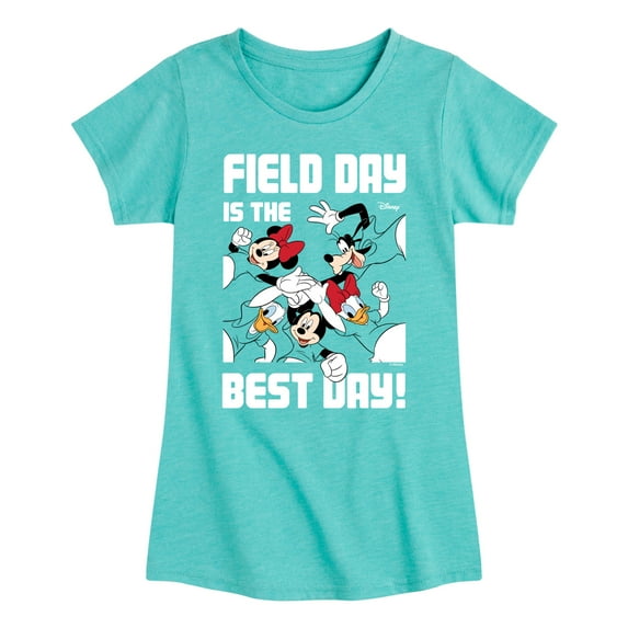 Disney - Field Day Best Day - Toddler And Youth Girls Short Sleeve Graphic T-Shirt