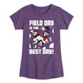 thumbnail image 1 of Disney - Field Day Best Day - Toddler And Youth Girls Short Sleeve Graphic T-Shirt, 1 of 5