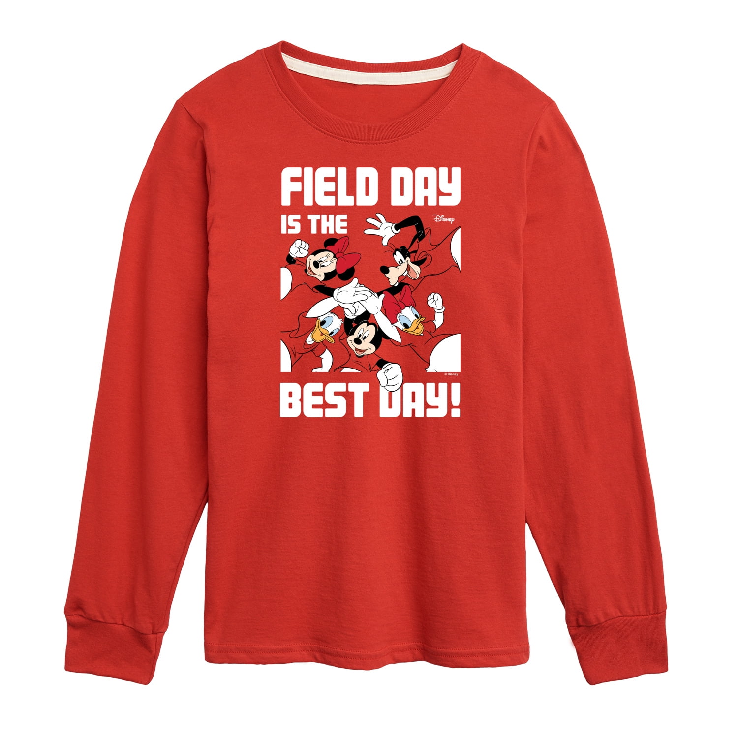 Disney Field Day Best Day Toddler And Youth Long Sleeve Graphic T