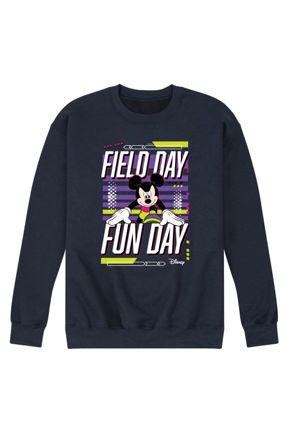 - Field Day Fun Day - Men's Crew Neck Fleece Pullover