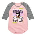 thumbnail image 1 of Disney - Field Day Fun Day - Toddler And Youth Girls Raglan Graphic T-Shirt, 1 of 5