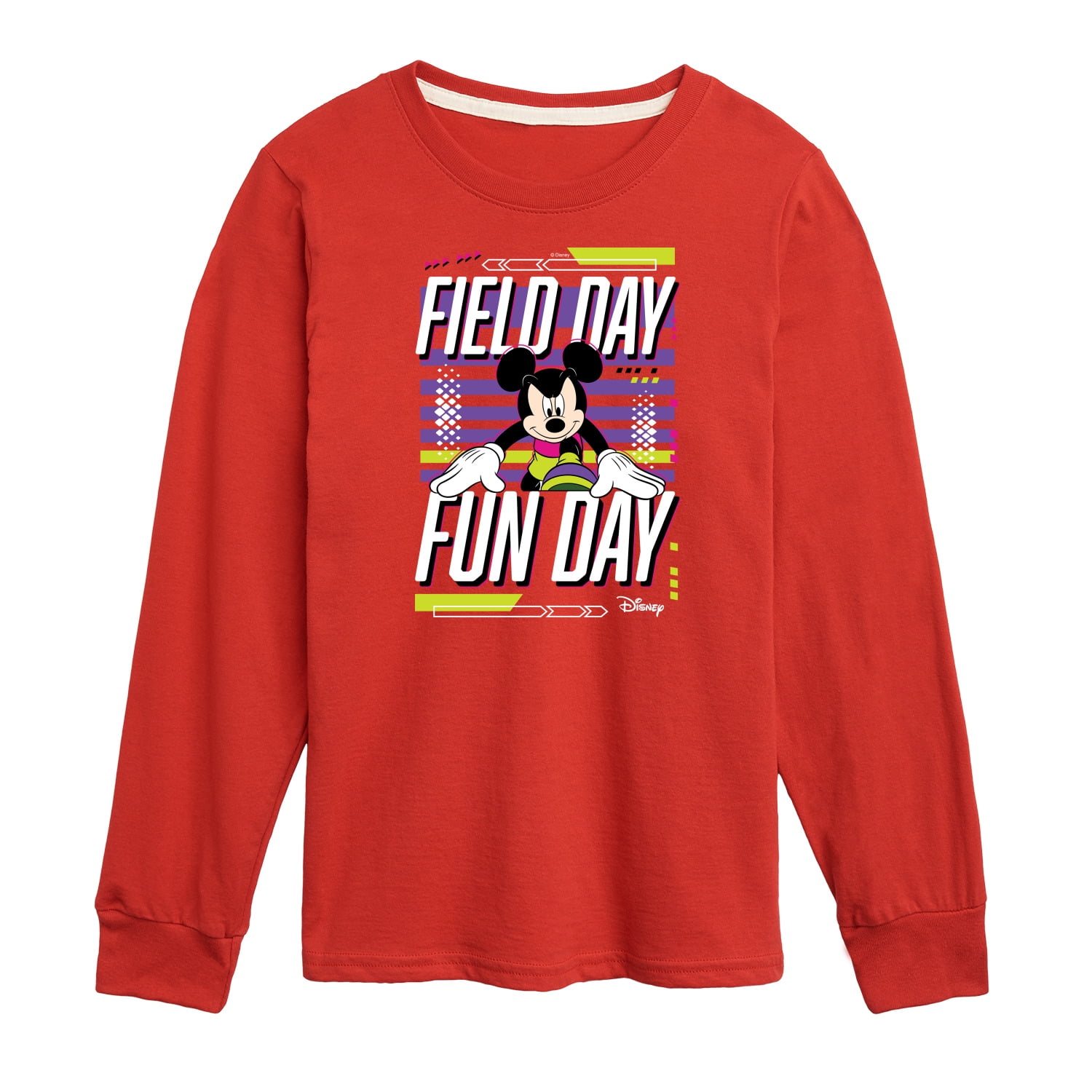 Disney Field Day Fun Day Toddler And Youth Long Sleeve Graphic T