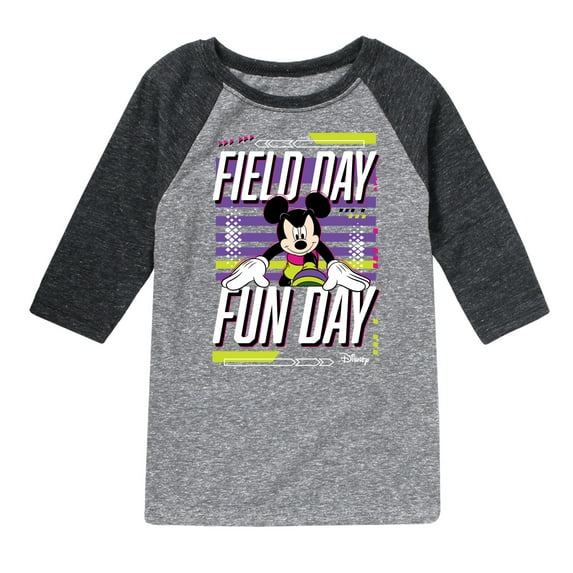 Disney - Field Day Fun Day - Toddler And Youth Raglan Graphic T-Shirt