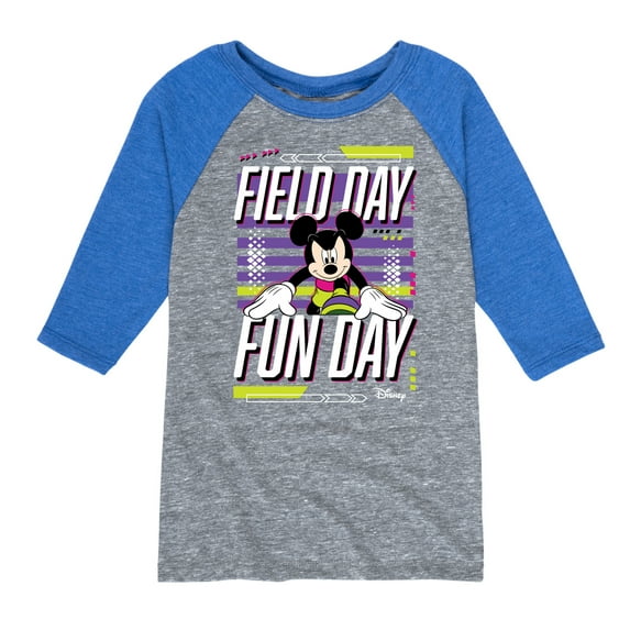 Disney - Field Day Fun Day - Toddler And Youth Raglan Graphic T-Shirt