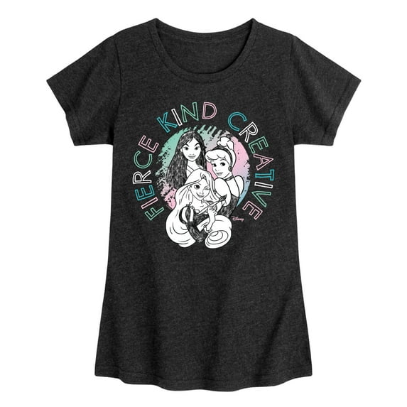 Disney - Fierce Kind Creative - Toddler & Youth Girls Short Sleeve Graphic T-Shirt