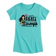 thumbnail image 1 of Disney - Fierce Strength  - Toddler & Youth Girls Short Sleeve Graphic T-Shirt, 1 of 5