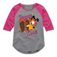 thumbnail image 1 of Disney - Fifi And Pluto Puppy Love - Toddler & Youth Girls Raglan Graphic T-Shirt, 1 of 4