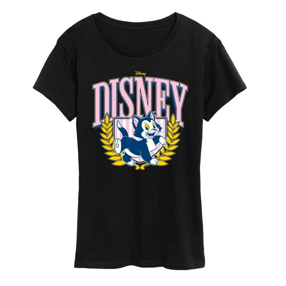 Disney - Figaro Collegiate - Women's Short Sleeve Graphic T-Shirt
