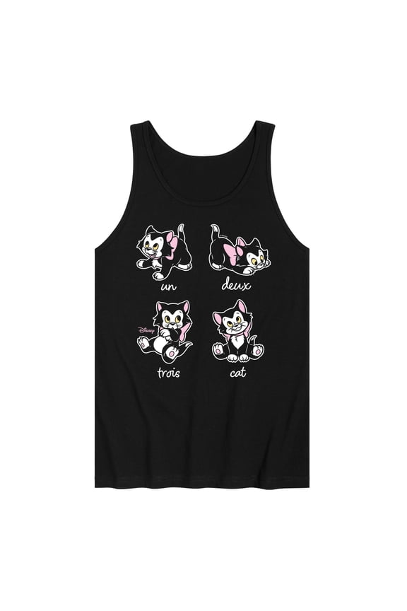 - Figaro Un Deux Trois Cat - Men's Sleeveless Graphic Tank Top