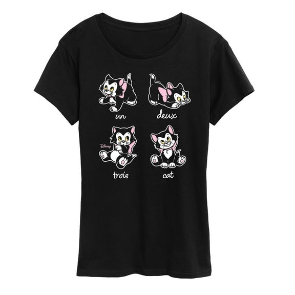Disney - Figaro Un Deux Trois Cat - Women's Short Sleeve Graphic T-Shirt