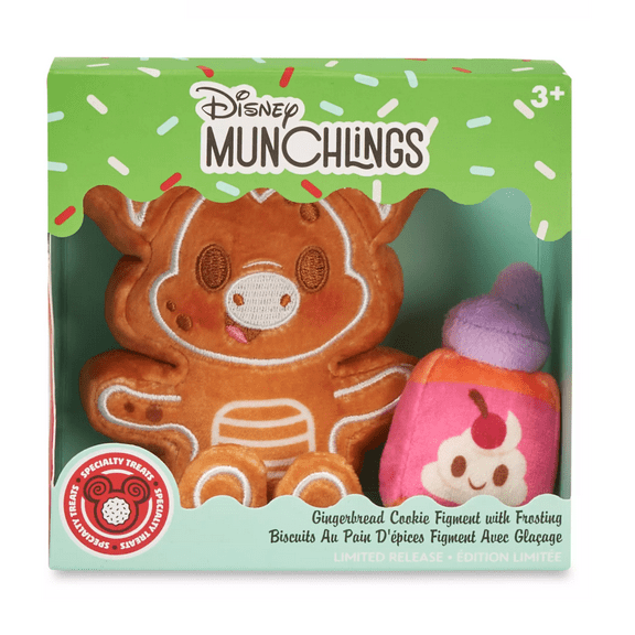 Disney Figment Gingerbread Cookie with Frosting Holiday Micro Plush New with Box
