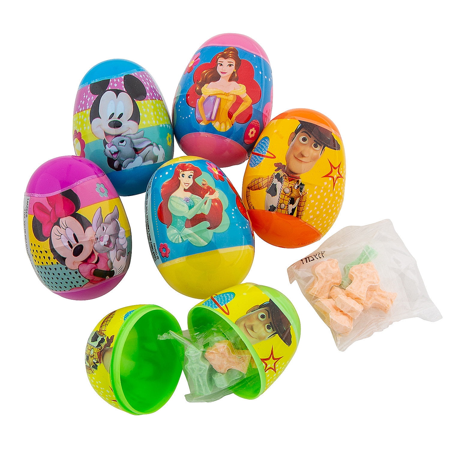 Disney Filled Plastic Eggs (16Pc) - Party Supplies - 16 Pieces