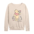 thumbnail image 1 of Disney - Find Beauty Pooh Lightweight French Terry Wide Neck Long Sleeve Graphic Shirt, 1 of 4