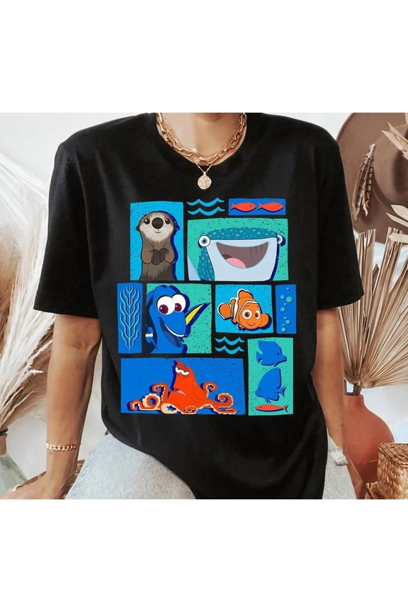 Disney Finding Dory Characters Finding Nemo Disneyland Family T-Shirt