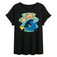 thumbnail image 1 of Disney Finding Dory - Dory, Marlin, & Nemo - Juniors Ideal Flowy Muscle T-Shirt, 1 of 5