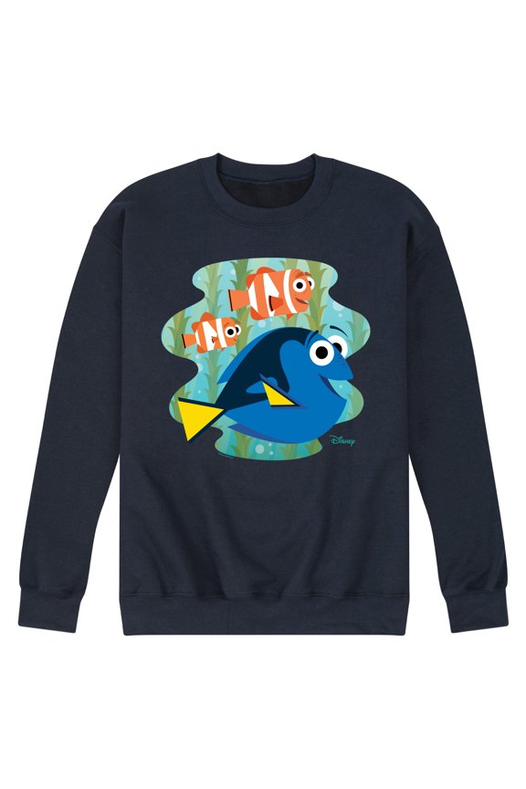 Finding Dory - Dory, Marlin, & Nemo - Men's Crew Neck Fleece Pullover