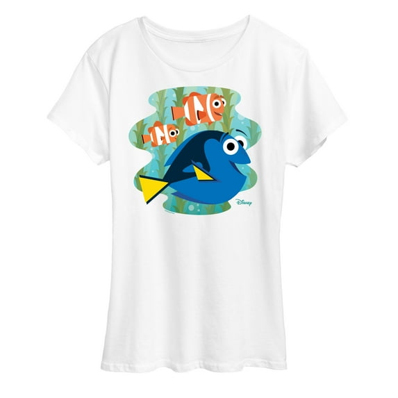 Disney Finding Dory - Dory, Marlin, & Nemo - Women's Short Sleeve Graphic T-Shirt