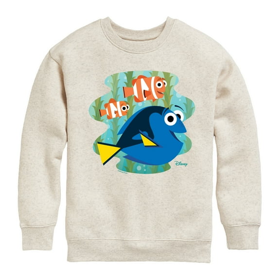 Disney Finding Dory - Dory, Nemo, & Marlin - Toddler & Youth Crewneck Fleece Sweatshirt