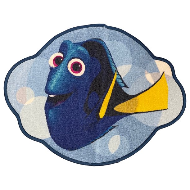 Disney Finding Dory Lagoon Bath Rug, 23" x 30" Skid Resistant Bath Mat