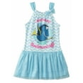 thumbnail image 1 of Disney Finding Dory Little Girls Blue Tulle Fish Dress Just Keep Swimming 6X, 1 of 1