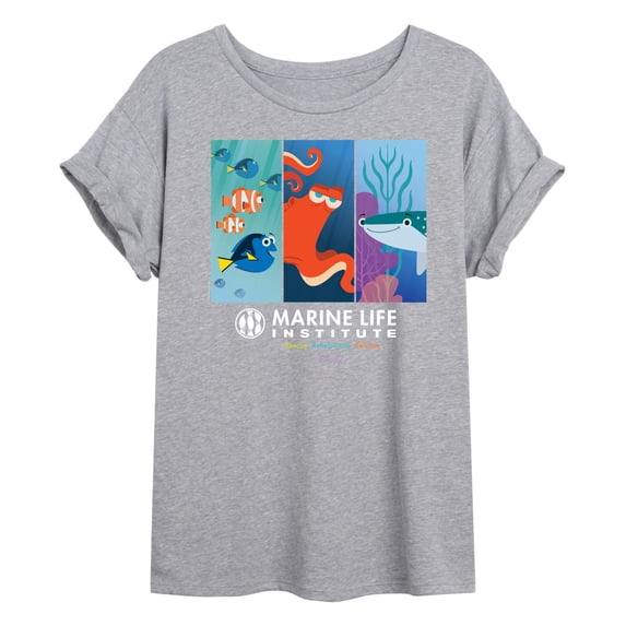 Disney Finding Dory - Marine Life Institute - Women's Oversized T-Shirt