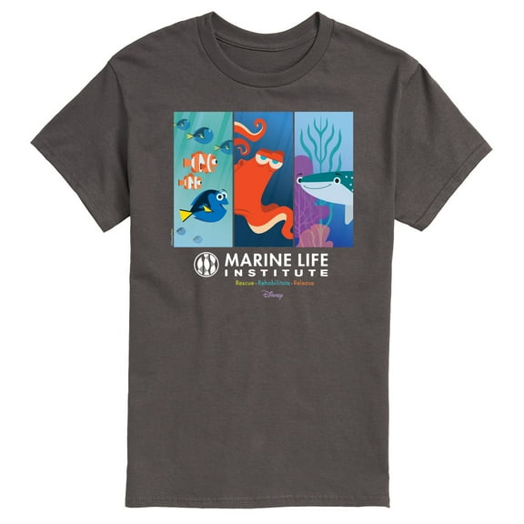 Disney Finding Dory - Marine Life Institute - Men's Short Sleeve Graphic T-Shirt