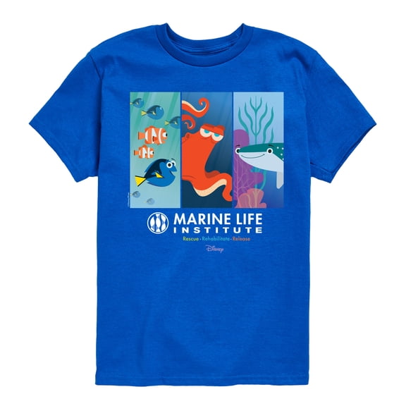 Disney Finding Dory - Marine Life Institute - Toddler & Youth Short Sleeve Graphic T-Shirt