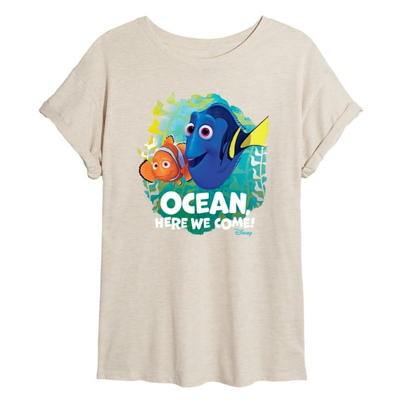 Disney Finding Dory - Ocean Here We Come - Juniors Ideal Flowy Muscle T-Shirt