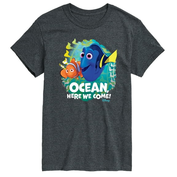 Disney Finding Dory - Ocean Here We Come - Men's Short Sleeve Graphic T-Shirt