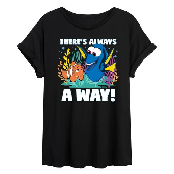 Disney Finding Dory - There's Always A Way - Juniors Ideal Flowy Muscle T-Shirt