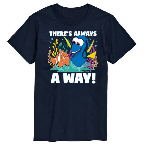Disney Finding Dory - There's Always A Way - Men's Short Sleeve Graphic T-Shirt