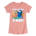 thumbnail image 1 of Disney Finding Dory - There's Always A Way - Toddler & Youth Girls Short Sleeve Graphic T-Shirt, 1 of 5