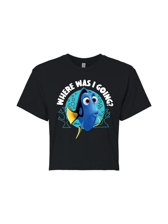 - Where Was I Going Women's Cropped Graphic T-Shirt