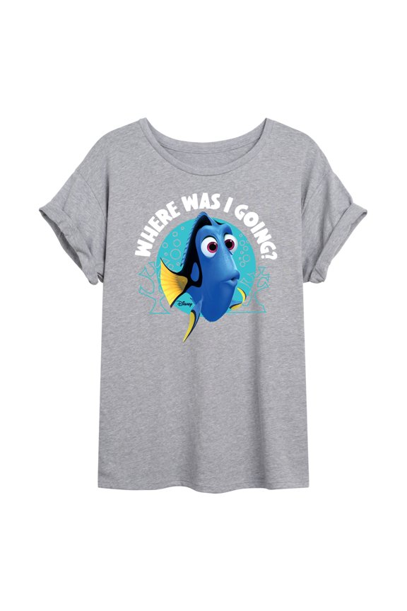 Finding Dory - Where Was I Going - Juniors Ideal Flowy Muscle T-Shirt