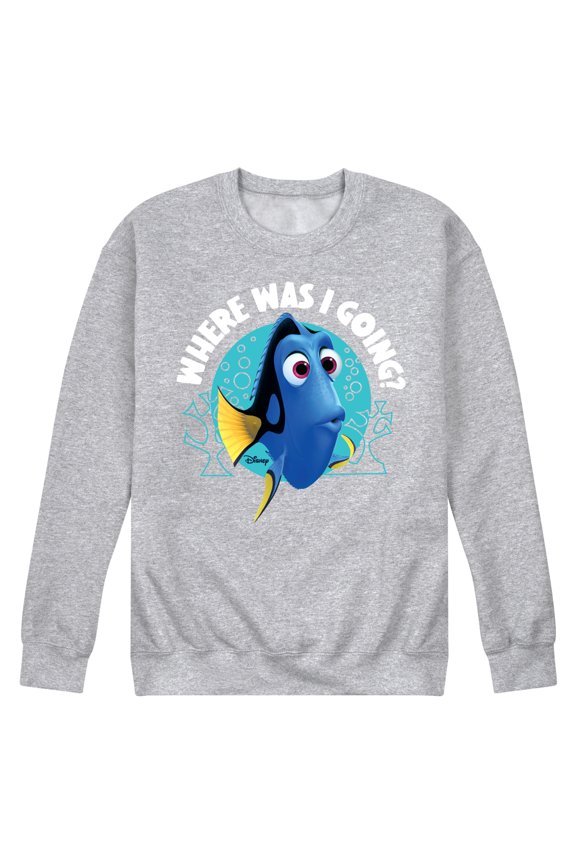 Finding Dory - Where Was I Going - Men's Crew Neck Fleece Pullover