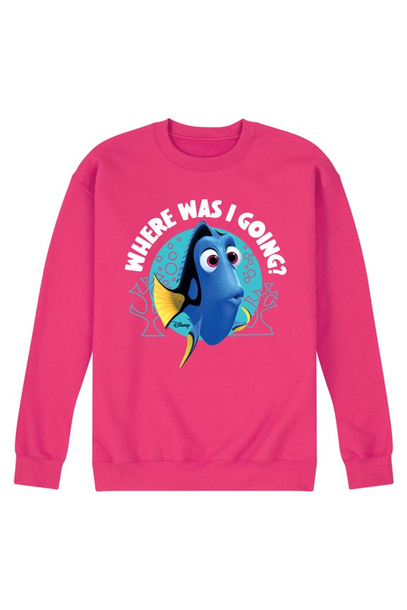 Finding Dory - Where Was I Going - Men's Crew Neck Fleece Pullover