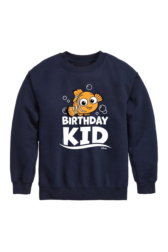 - Birthday Kid Graphic Long Sleeve Fleece Sweatshirt