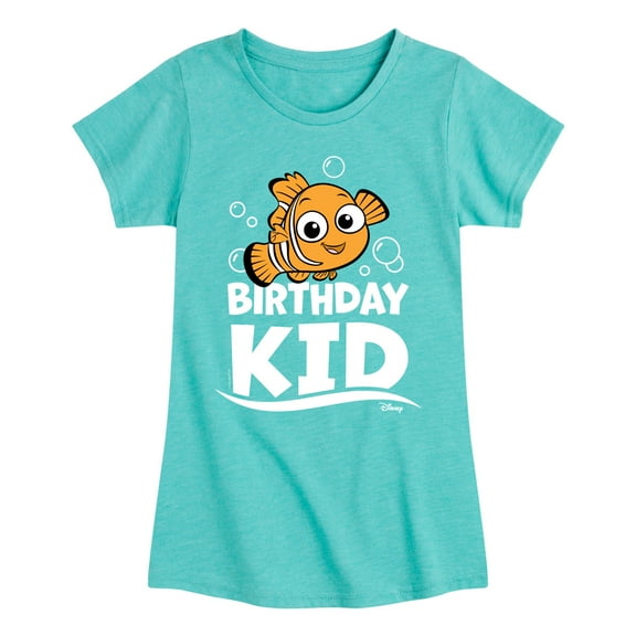 Disney Finding Nemo - Birthday Kid - Toddler & Youth Girls Short Sleeve Graphic T-Shirt